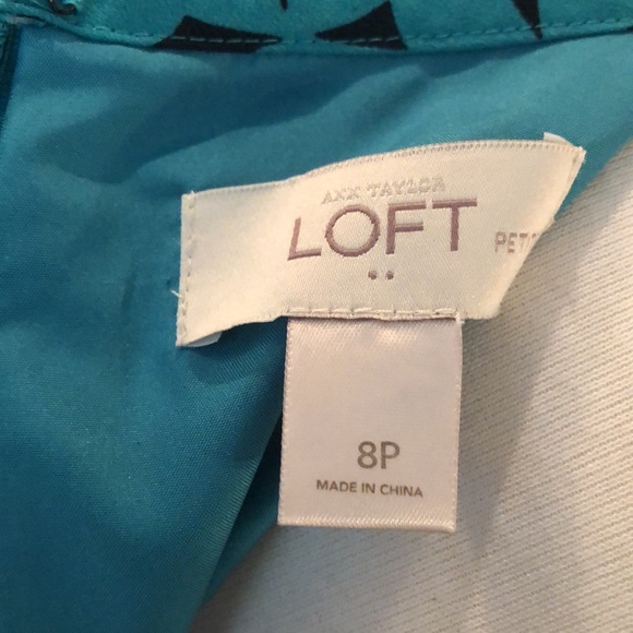 Loft Floral Petite Lined Dress - Picture 9 of 9